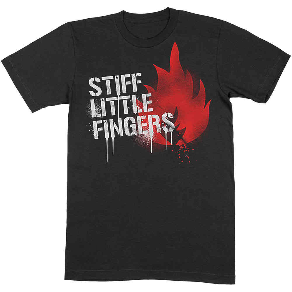 Stiff Little Fingers - Graffiti Tshirt Homme - Noir